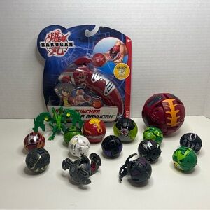 Bakugan Battle Brawlers Figure *Lot Of 15* Figures And Launcher Read